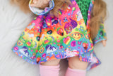 Eleanor With Lisa Frank Inspired Outfit- Minikane Girl Doll - OOAK