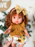 Sophia With Boho Outfit with 2t shorts - Mini Colettos Girl Doll - OOAK+ 5 FREE ITEMS!