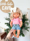 Alice With Boho Outfit- Miniland Girl Doll With Down Syndrome- OOAK