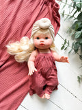 4t Rust Waffle Romper Set - Dolly + Me