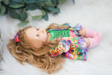 Eleanor With Lisa Frank Inspired Outfit- Minikane Girl Doll - OOAK