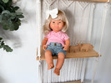 Alice With Boho Outfit- Miniland Girl Doll With Down Syndrome- OOAK