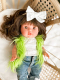 Ariana With Grinch Inspired Set- Mini Colettos Girl Doll - OOAK