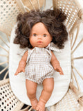 Gingham Bodysuit - Tan + White - DOLL