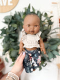 Aya With Boho Outfit- Mini Colettos Girl Doll - OOAK