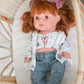 Sophia With Country Girl Outfit- Mini Colettos Girl Doll - OOAK