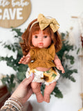 Sophia With Boho Outfit with 2t shorts - Mini Colettos Girl Doll - OOAK+ 5 FREE ITEMS!