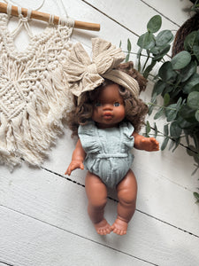Charlie With Bunny Outfit- Minikane Girl Doll - OOAK