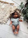 Charlie With Bunny Outfit- Minikane Girl Doll - OOAK
