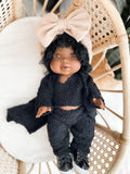 Sara With Sherpa Lounge Outfit- Mini Colettos Girl Doll - OOAK