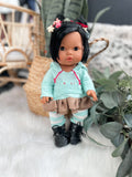 Aurora With Vanellope Von Schweetz Inspired Outfit- Mini Colettos Girl Doll - OOAK