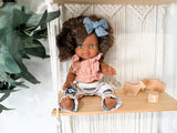 Charlie With Boho Outfit- Minikane Girl Doll - OOAK