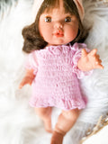 Pink Peasant Dress - Doll