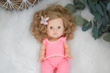 Lola With Pink Lounge Outfit- Minikane Girl Doll - OOAK