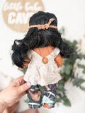 Isabel With Boho Outfit- Mini Colettos Girl Doll - OOAK