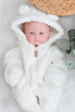 Ivory Sherpa Sleeper Set - MINIKANE NEWBORN DOLL