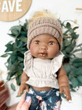 Aya With Boho Outfit- Mini Colettos Girl Doll - OOAK