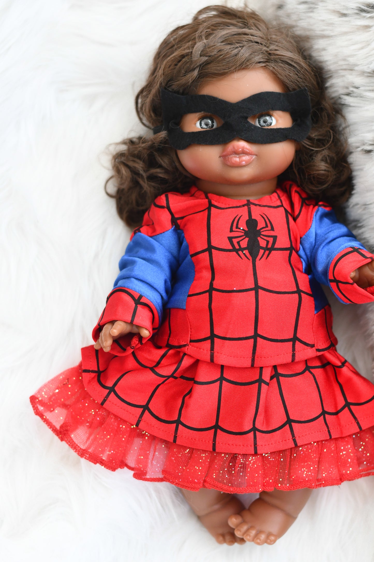 Spider Girl Inspired Dress- Doll