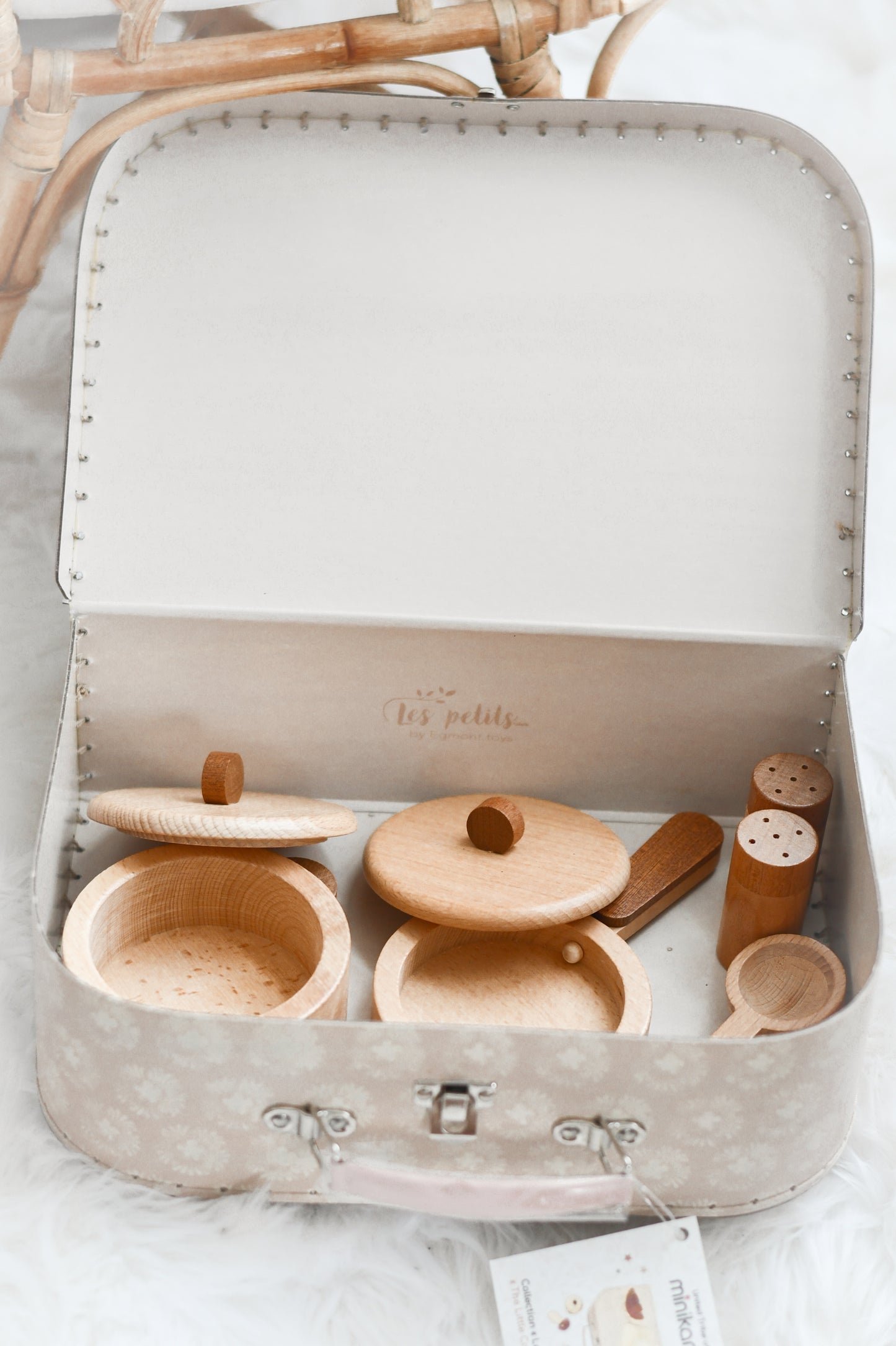 Wood Casserole Suitcase Play Set - Minikane