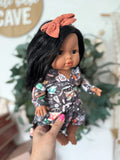 Aurora With Boho Inspired Outfit- Mini Colettos Girl Doll - OOAK