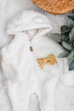 Ivory Sherpa Sleeper Set - MINIKANE NEWBORN DOLL