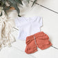 Beachy Tshirt & Gauze Shorts Set - DOLL