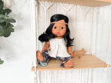 Isabel With Boho Outfit- Mini Colettos Girl Doll - OOAK