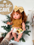 Sophia With Boho Outfit with 2t shorts - Mini Colettos Girl Doll - OOAK+ 5 FREE ITEMS!