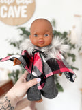 Trina With Poncho Outfit- Minikane Girl Doll - OOAK