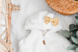 Ivory Sherpa Sleeper Set - MINIKANE NEWBORN DOLL