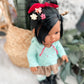 Aurora With Vanellope Von Schweetz Inspired Outfit- Mini Colettos Girl Doll - OOAK