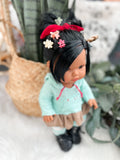 Aurora With Vanellope Von Schweetz Inspired Outfit- Mini Colettos Girl Doll - OOAK