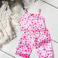 Pink Heart Satin Pajama Set - MINIKANE NEWBORN