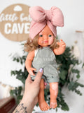 Doll With Vitiligo - Boho Outfit- Miniland Girl Doll With Down Syndrome- OOAK