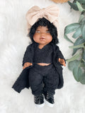 Sara With Sherpa Lounge Outfit- Mini Colettos Girl Doll - OOAK