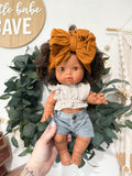 Zaara With Boho Outfit- Mini Colettos Girl Doll - OOAK+ 5 FREE ITEMS!