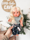 Sage With Boho Outfit- Mini Colettos Girl Doll - OOAK