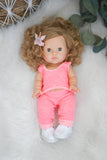 Lola With Pink Lounge Outfit- Minikane Girl Doll - OOAK