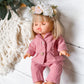 Dusty Rose Gauze Pajamas - Doll