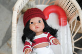 Aurora With Christmas Outfit- Mini Colettos Girl Doll - OOAK