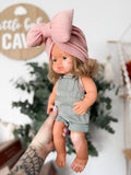 Doll With Vitiligo - Boho Outfit- Miniland Girl Doll With Down Syndrome- OOAK