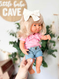 Alice With Boho Outfit- Miniland Girl Doll With Down Syndrome- OOAK