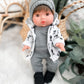 Rafael With Skull Outfit- Mini Colettos Boy Doll - OOAK
