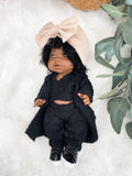 Sara With Sherpa Lounge Outfit- Mini Colettos Girl Doll - OOAK