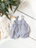 Stripe Pinafore Overall Romper- DOLL