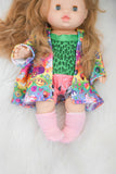 Eleanor With Lisa Frank Inspired Outfit- Minikane Girl Doll - OOAK