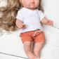 Beachy Tshirt & Gauze Shorts Set - DOLL