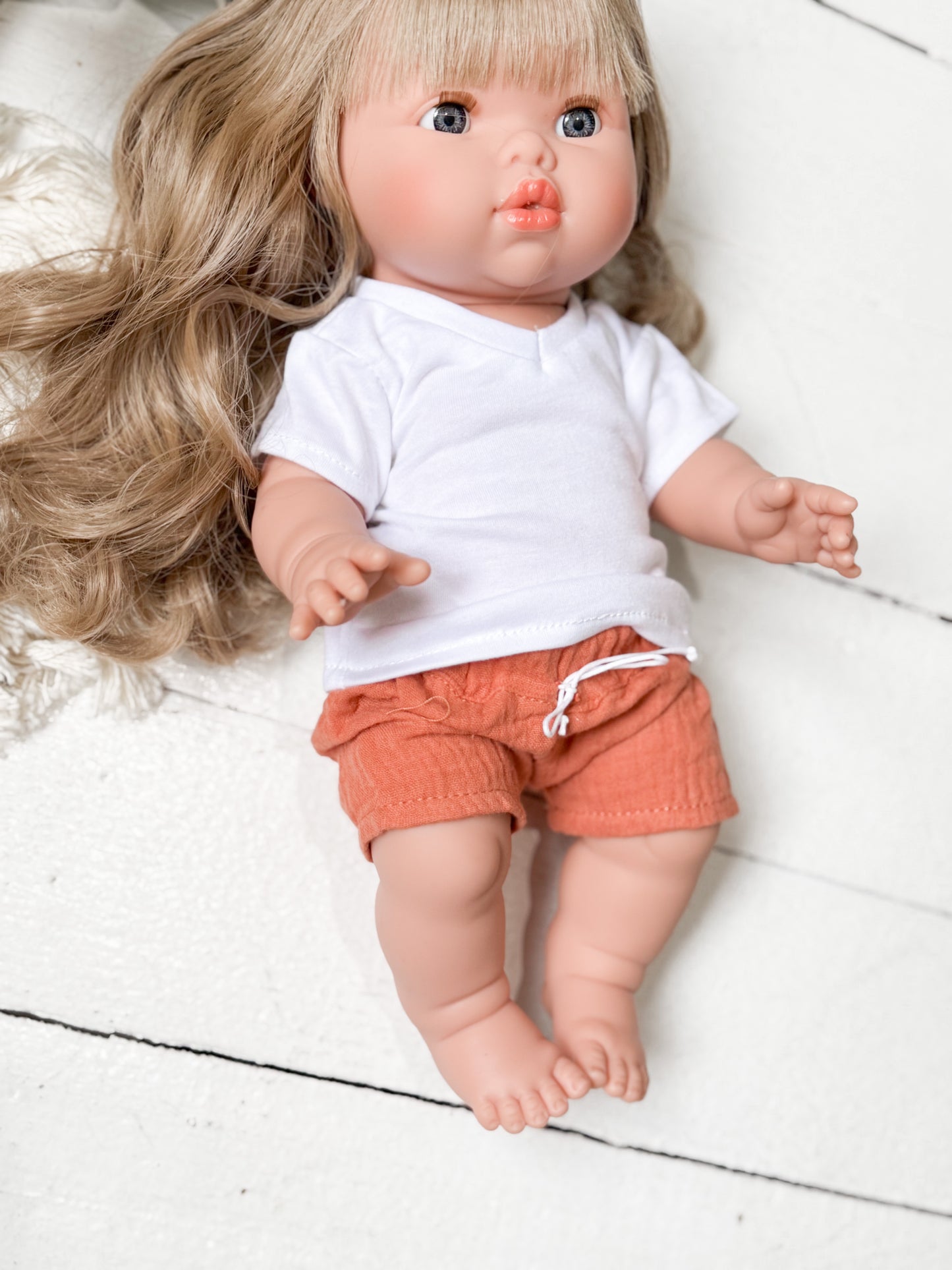 Beachy Tshirt & Gauze Shorts Set - DOLL