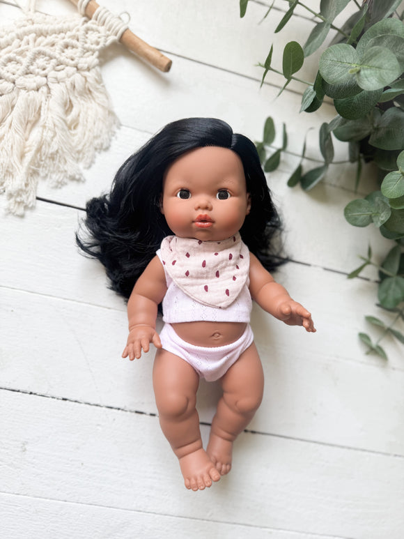 Aurora With Boho Inspired Outfit- Mini Colettos Girl Doll - OOAK+ 5 FREE ITEMS!