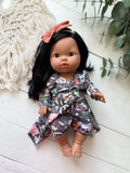 Aurora With Boho Inspired Outfit- Mini Colettos Girl Doll - OOAK